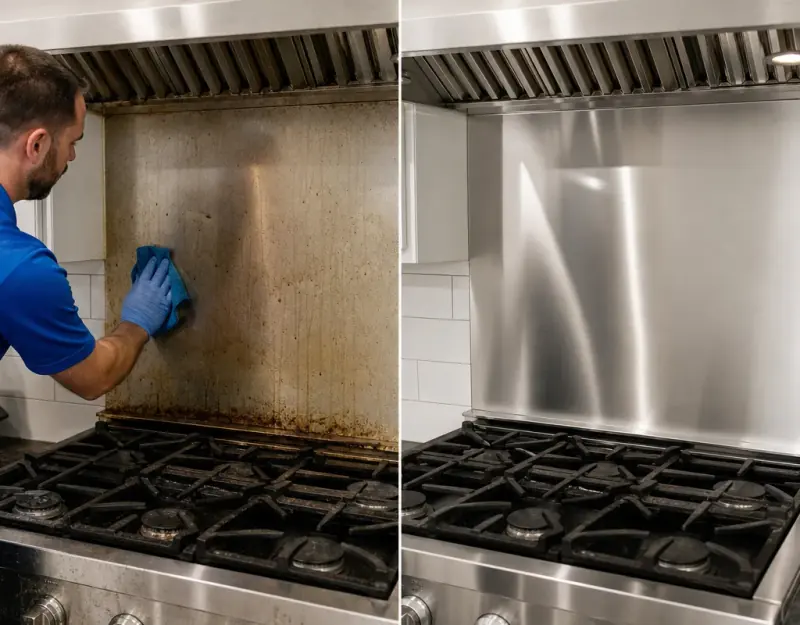 Detailed residential cleanup inside a local property